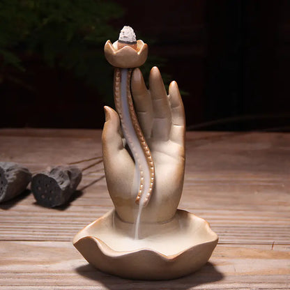 Zen Buddha Hand Incense Burner