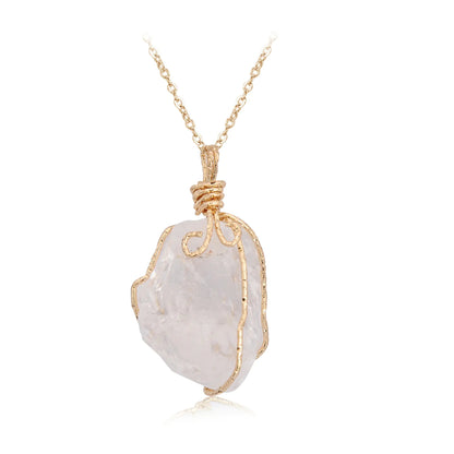 Natural Stone Pendant Necklace Sorceress Sanctuary
