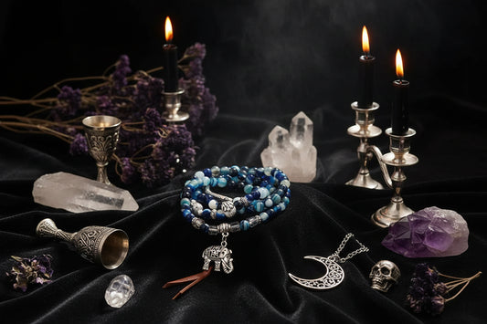 Agate Elephant Bracelet - Sorceress Sanctuary Pictured