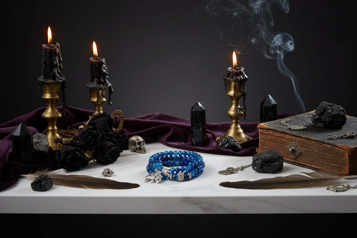 Agate Elephant Bracelet - Sorceress Sanctuary Pictured