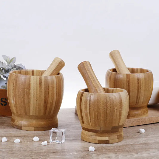Witch’s Mill | Wooden Mortar & Pestle Set