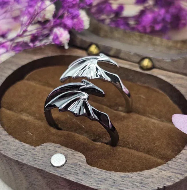 Angel & Demon Ring - Sorceress Sanctuary Angel Wings / Opening Adjustable-Demon Wings / Opening Adjustable