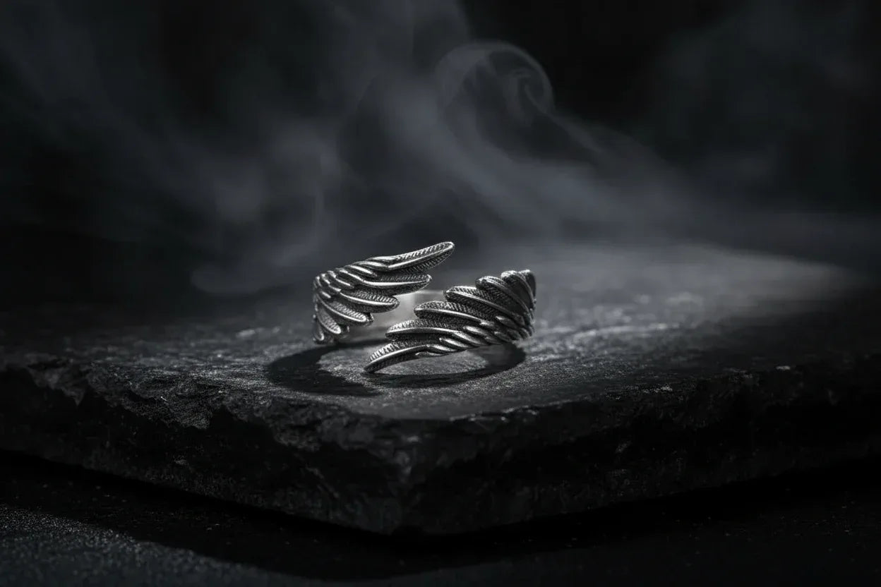 Angel & Demon Ring - Sorceress Sanctuary Angel Wings / Opening Adjustable-Demon Wings / Opening Adjustable