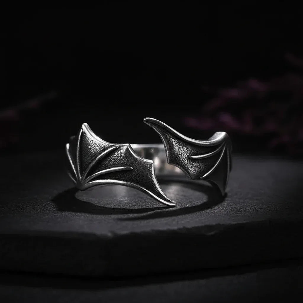 Angel & Demon Ring - Sorceress Sanctuary Angel Wings / Opening Adjustable-Demon Wings / Opening Adjustable
