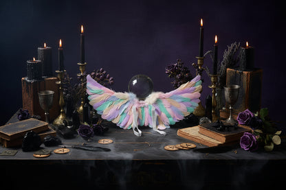 Angel Feather Wings - Sorceress Sanctuary Colorful / S-Colorful / M-Colorful / L