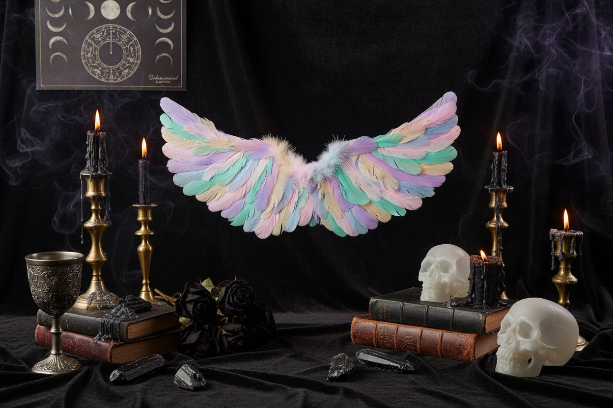 Angel Feather Wings - Sorceress Sanctuary Colorful / S-Colorful / M-Colorful / L
