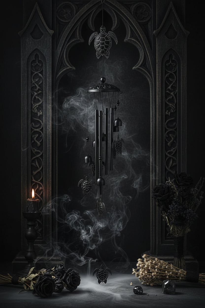 Animal Wind Chimes - Sorceress Sanctuary Black Turtle / 33 Inch-Flamingo Wind Chimes / 33 Inch-Magpie Wind Chimes / 33 Inch-Hummingbird Aeolian Bells / 33 Inch-Turtle Wind Chimes / 33 Inch