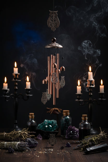 Animal Wind Chimes - Sorceress Sanctuary Black Turtle / 33 Inch-Flamingo Wind Chimes / 33 Inch-Magpie Wind Chimes / 33 Inch-Hummingbird Aeolian Bells / 33 Inch-Turtle Wind Chimes / 33 Inch