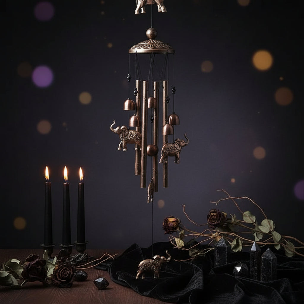 Animal Wind Chimes - Sorceress Sanctuary Black Turtle / 33 Inch-Flamingo Wind Chimes / 33 Inch-Magpie Wind Chimes / 33 Inch-Hummingbird Aeolian Bells / 33 Inch-Turtle Wind Chimes / 33 Inch
