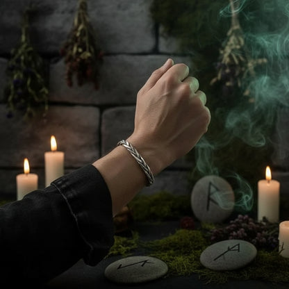 Men's Adjustable Antique Style Braided Bracelet Sorceress Sanctuary