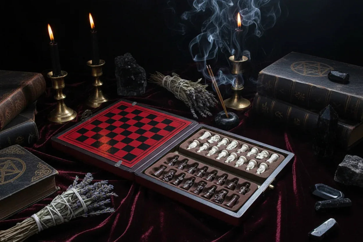 Antique Chess - Sorceress Sanctuary Red