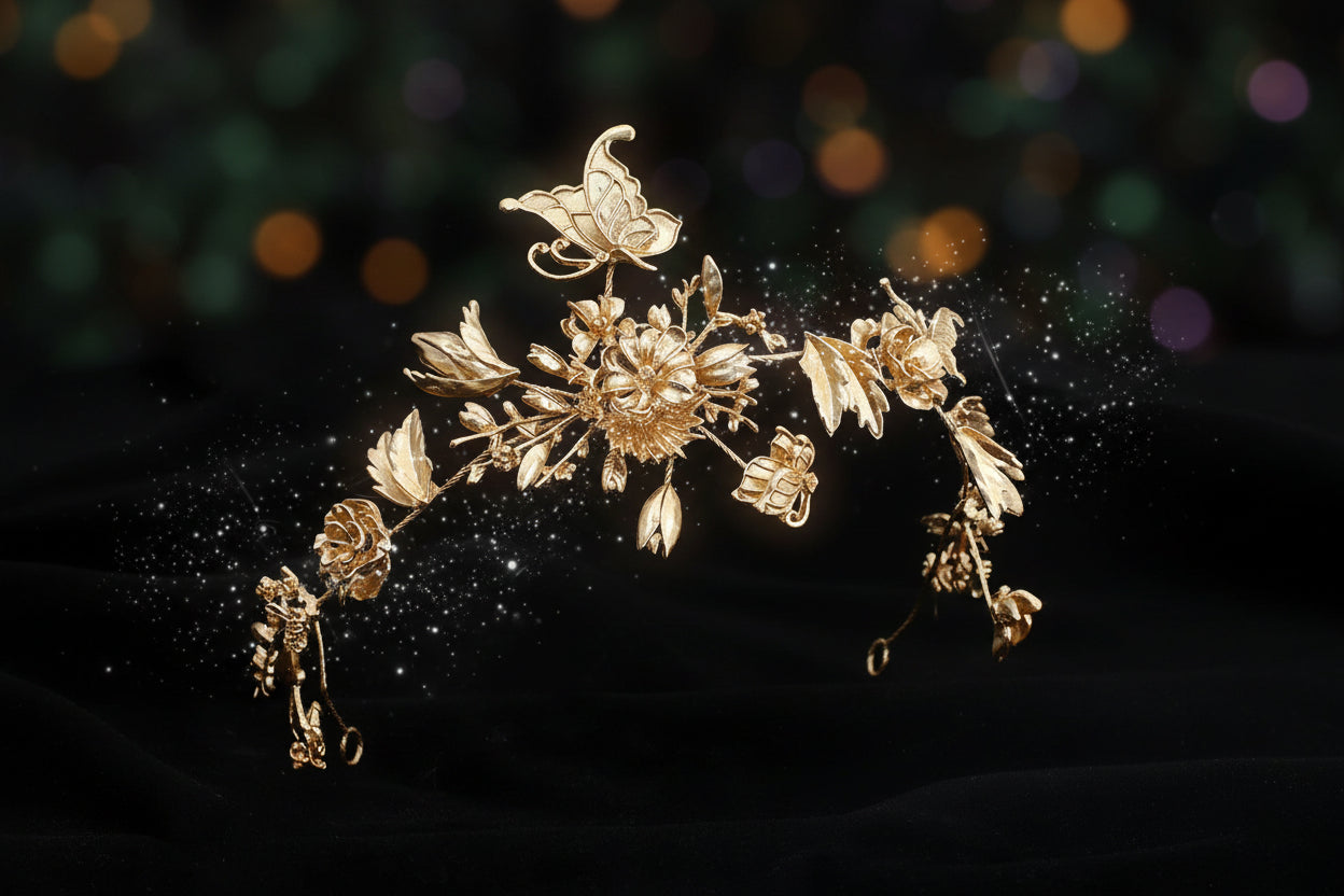Antique Fae Crown - Sorceress Sanctuary Alluvial Gold