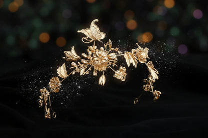 Antique Fae Crown - Sorceress Sanctuary Alluvial Gold