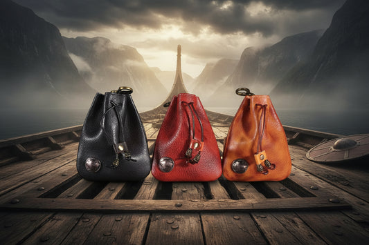 Antique Leather Bag - Sorceress Sanctuary Wine Red-Brown-Black
