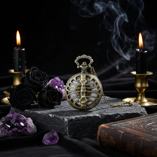 Antique Skeleton Watch - Sorceress Sanctuary Black-Bronze