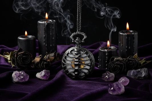 Antique Skeleton Watch - Sorceress Sanctuary Black-Bronze