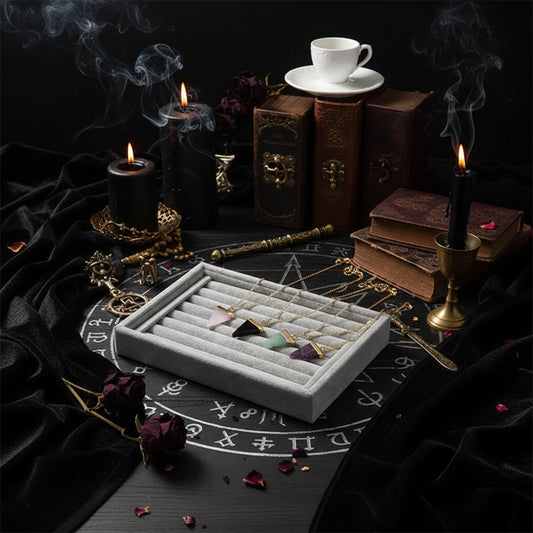 Arcane Triad Necklace - Sorceress Sanctuary green-Pink-black