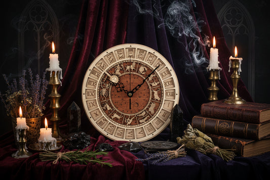 Astronomical Clock - Sorceress Sanctuary Wood / 30cm