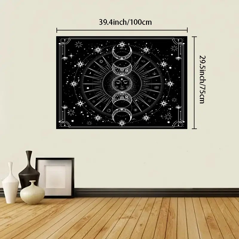 Psychedelic Moon Mandala Tapestry Sorceress Sanctuary