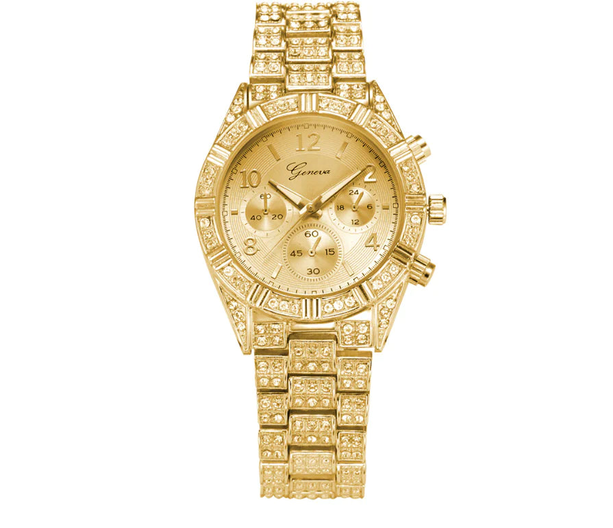 Crystal Quartz Analog Wrist Watch