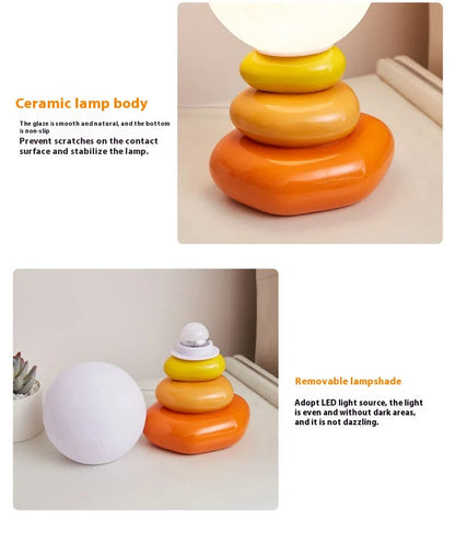 Zen Stacked Stone Lamp