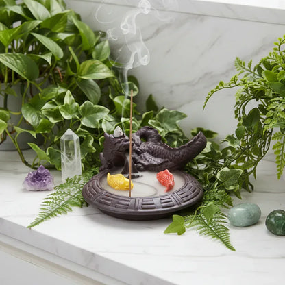 Balance Incense Burner - Sorceress Sanctuary Qinglong White Tiger-Fish dragon