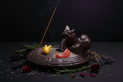 Balance Incense Burner - Sorceress Sanctuary Qinglong White Tiger-Fish dragon