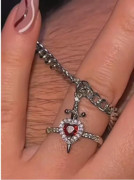 Heart Dagger Necklace