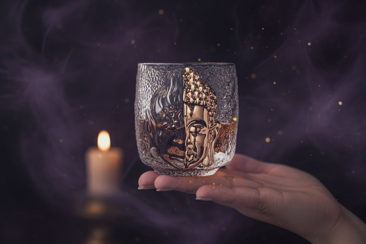 Buddha Devil Goblet - Sorceress Sanctuary Transparent-Frosted-Golden