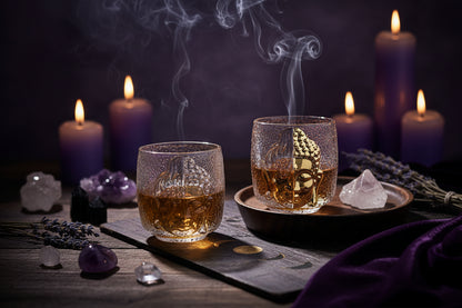 Buddha Devil Goblet - Sorceress Sanctuary Transparent-Frosted-Golden