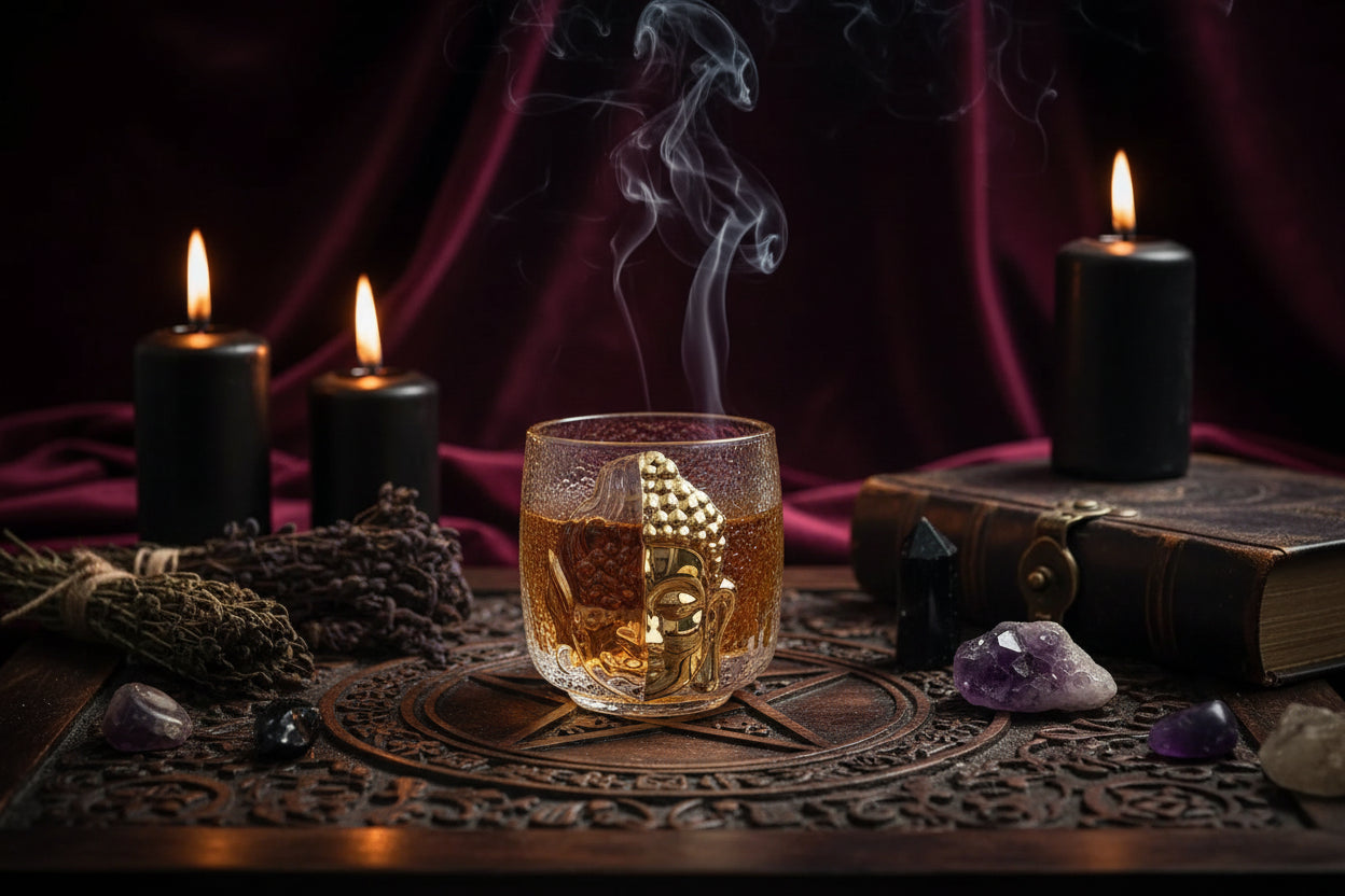 Buddha Devil Goblet - Sorceress Sanctuary Transparent-Frosted-Golden