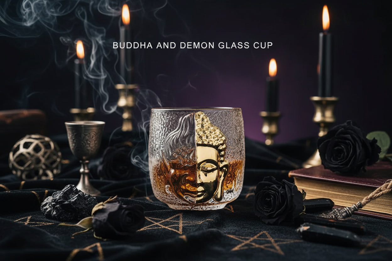 Buddha Devil Goblet - Sorceress Sanctuary Transparent-Frosted-Golden
