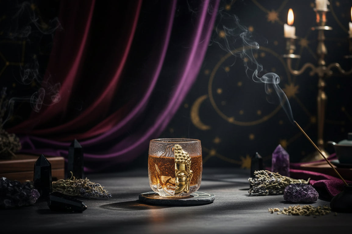 Buddha Devil Goblet - Sorceress Sanctuary Transparent-Frosted-Golden
