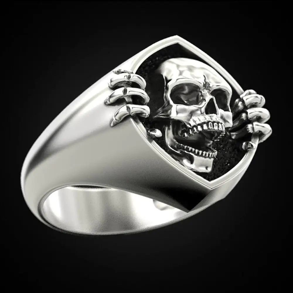 Vintage Punk Skull Ring