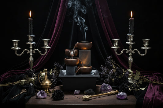 Calming Water Fountain - Sorceress Sanctuary USB (Universal)-European-(UK or Hong Kong)-US Gauge (for US)-Australian