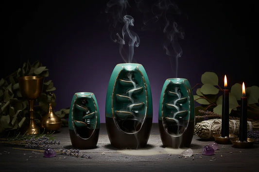 Cascading Incense Holder - Sorceress Sanctuary Blue / S-8*13cm-Blue / M-10.5*20cm-Yellow / M-10.5*20cm-Yellow / S-8*13cm