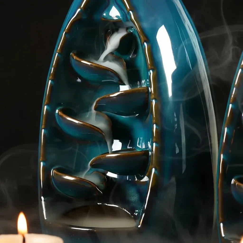 Cascading Incense Holder - Sorceress Sanctuary Blue / S-8*13cm-Blue / M-10.5*20cm-Yellow / M-10.5*20cm-Yellow / S-8*13cm
