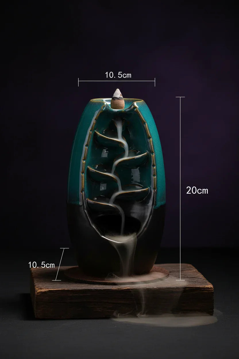 Cascading Incense Holder - Sorceress Sanctuary Blue / S-8*13cm-Blue / M-10.5*20cm-Yellow / M-10.5*20cm-Yellow / S-8*13cm