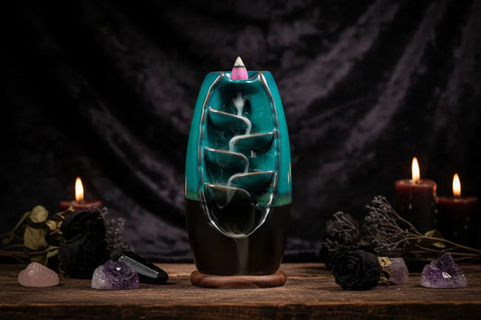 Cascading Incense Holder - Sorceress Sanctuary Blue / S-8*13cm-Blue / M-10.5*20cm-Yellow / M-10.5*20cm-Yellow / S-8*13cm