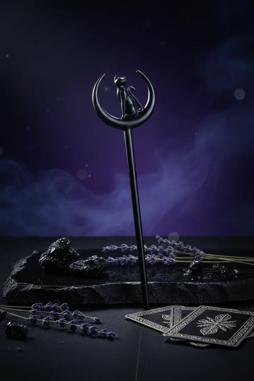Cat Moon Wand - Sorceress Sanctuary Default Title