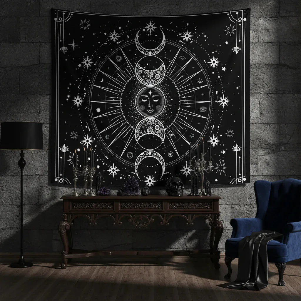 Celestial Tapestry - Sorceress Sanctuary 29.5ʺL X 39.4ʺW-51.2ʺL X 59.1ʺW-59.1ʺL X 59.1ʺW-70.9ʺL X 92.5ʺW