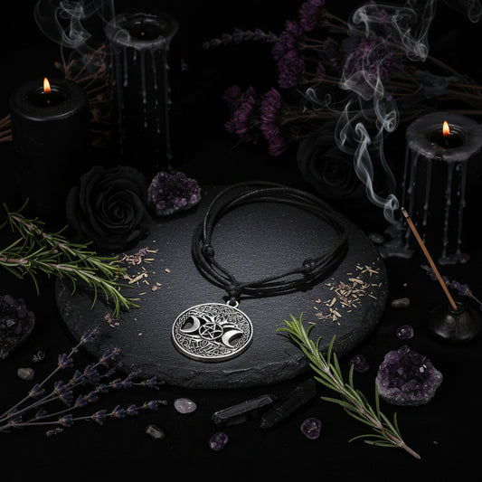 Celtic Moon Necklace - Sorceress Sanctuary Gold-Silver