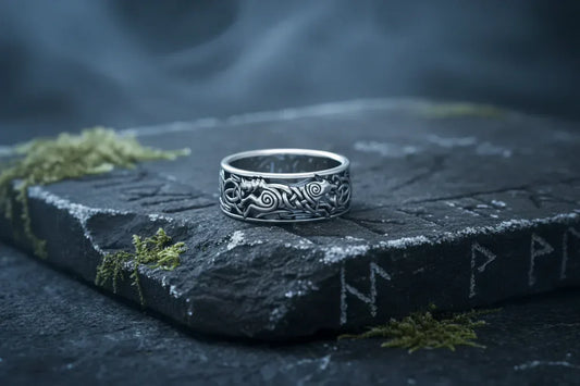 Celtic Wolf Ring - Sorceress Sanctuary Black / 7-Black / 8-Black / 9-Black / 10-Black / 11