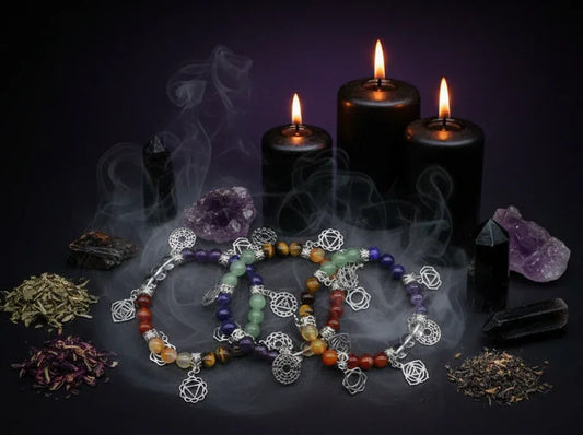 Chakra Charm Bracelet - Sorceress Sanctuary Colorful