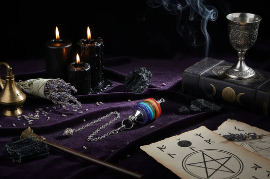 Chakra Pendulum - Sorceress Sanctuary Seven chakras