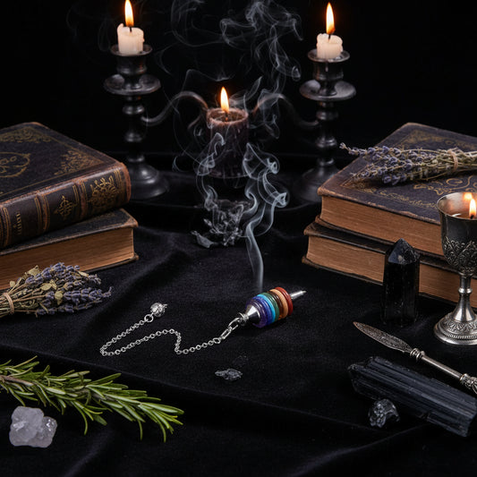 Chakra Pendulum - Sorceress Sanctuary Seven chakras