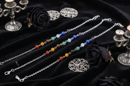 Chakra Pyramid Pendulum - Sorceress Sanctuary Tiger Eye-Lapis lazuli-Pink crystal-Obsidian-Amethyst