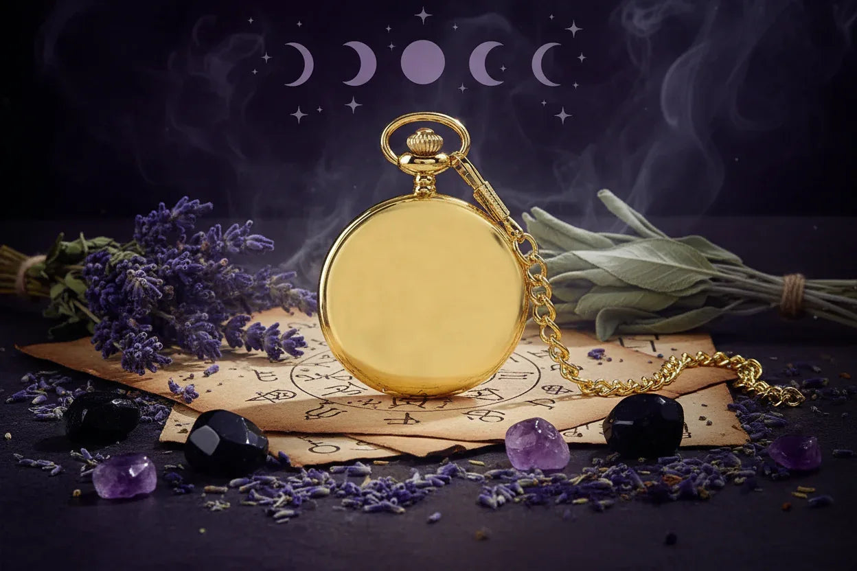 Classic Pocket Watch - Sorceress Sanctuary Silver-Gold-Black-Bronze