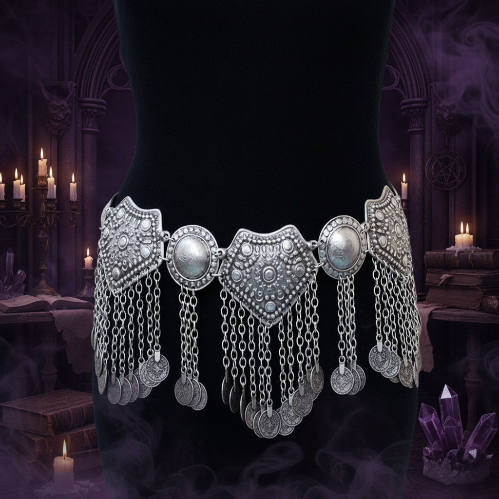 Coin Waist Chain - Sorceress Sanctuary blue-black