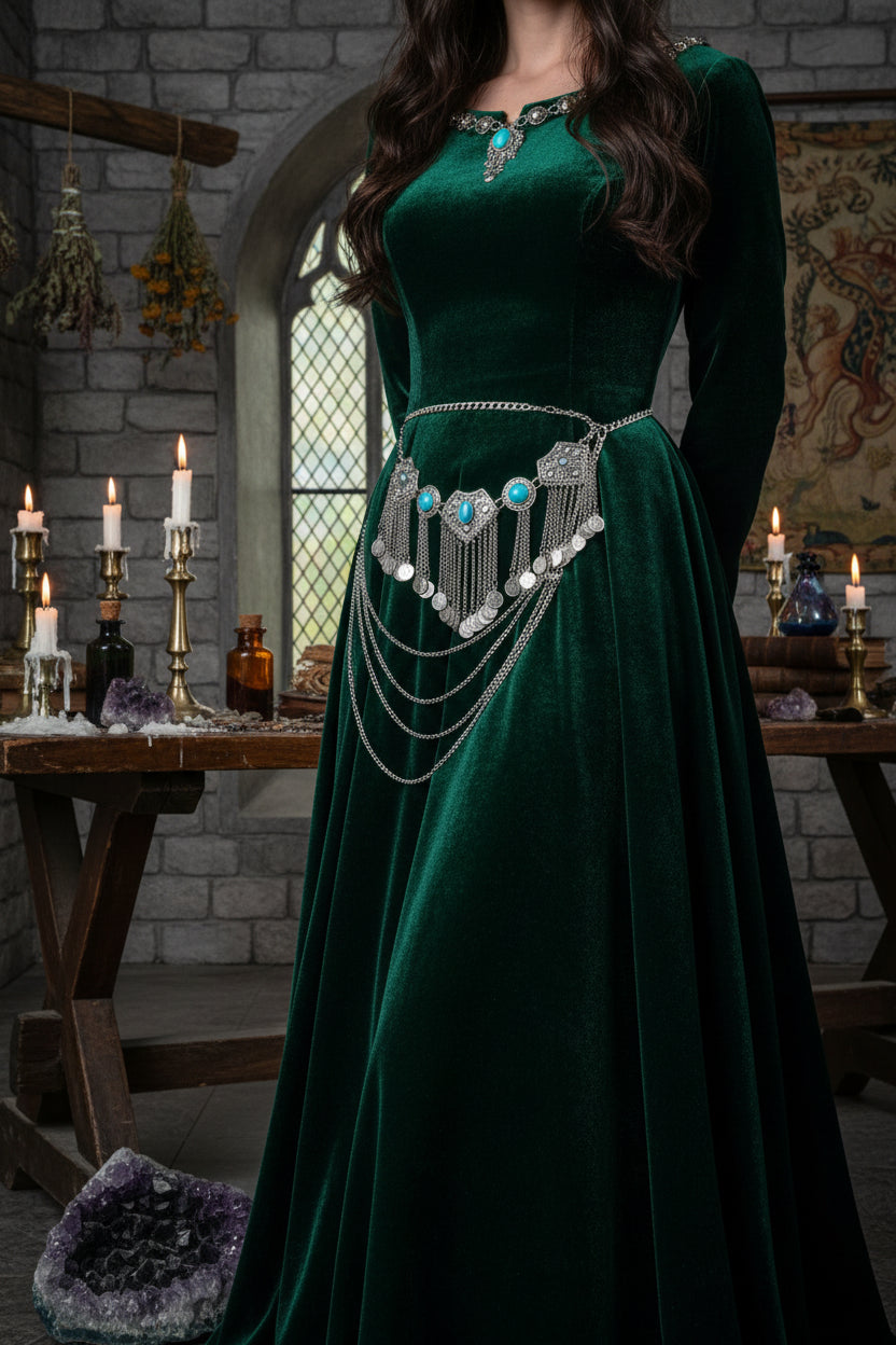 Coin Waist Chain - Sorceress Sanctuary blue-black
